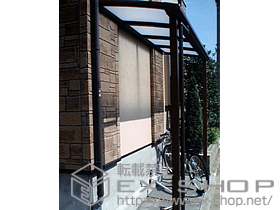 のテラス屋根 アルファテラスL型 木目調 単体 テラスタイプ 積雪〜20cm対応 施工例