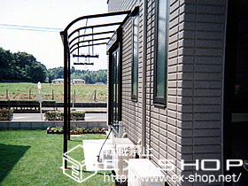 のバルコニー・ベランダ屋根 ライザーテラスII   R型 屋根タイプ 単体 積雪〜20cm対応 施工例