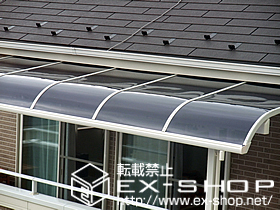 のバルコニー・ベランダ屋根 ライザーテラスII R型 単体 屋根タイプ 積雪〜20cm対応 施工例