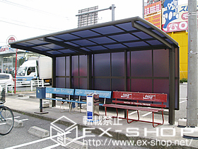 のサイクルポート・駐輪場 カーブパークシグマIII 積雪〜20cm対応 パネル1面囲い 施工例