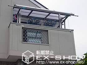 のバルコニー・ベランダ屋根 ライザーテラスII R型 単体 屋根タイプ 積雪〜20cm対応 施工例