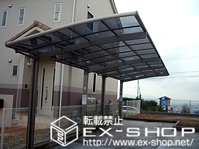 のカーポート カーブポートシグマ? 縦連棟 積雪〜20cm対応 施工例