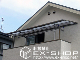 のバルコニー・ベランダ屋根 ライザーテラスII F型 単体 屋根タイプ 積雪〜20cm対応 施工例