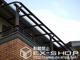 のバルコニー・ベランダ屋根 ヴェクター R型 連棟 屋根タイプ 積雪〜20cm対応 施工例