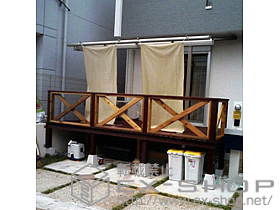 のテラス屋根 ライザーテラスII F型 単体 テラスタイプ 積雪〜20cm対応 施工例