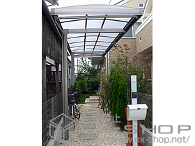 のサイクルポート・駐輪場 キューブポートプラス ミニ 積雪〜20cm対応 施工例