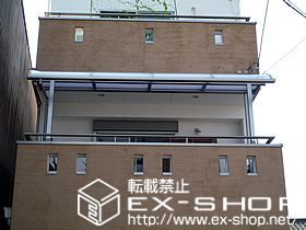 のバルコニー・ベランダ屋根 ライザーテラスII　R型　屋根タイプ　積雪〜20cm対応 施工例