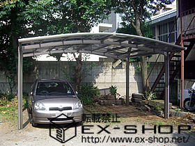 のカーポート カーブポートシグマIII ワイドタイプ 積雪〜20cm対応 施工例