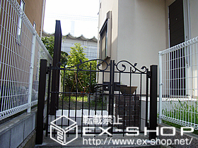 の門扉 ユーフォス門扉1型 親子仕様 施工例