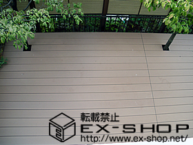 のウッドデッキ リコステージII  連棟 施工例