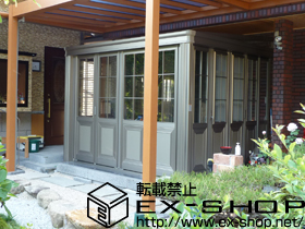 のテラス囲い・サンルーム エクシオール 暖蘭物語 土間仕様 基本タイプ 積雪〜20cm対応 施工例