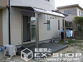 のテラス屋根 ライザーテラスII R型 単体 テラスタイプ 積雪〜20cm対応 施工例