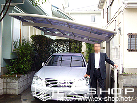 のカーポート カーブポートシグマIII 積雪〜20cm対応 施工例