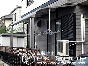 のテラス屋根 ライザーテラスII R型 単体 テラスタイプ 積雪〜20cm対応 施工例