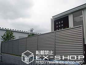 のフェンス・柵 プリレオR9型フェンス　フリーポールタイプ 施工例