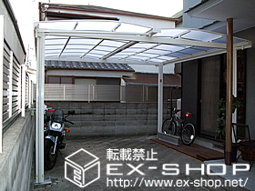 のカーポート キューブポート ワイドタイプ 積雪〜20cm対応 施工例