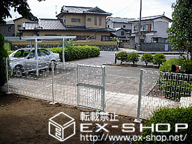 の門扉 ハイグリッド門扉 N8型 片開き 柱使用 内開き 施工例