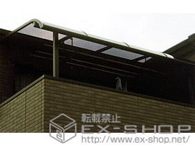 のバルコニー・ベランダ屋根 ライザーテラスII R型 単体 屋根タイプ 積雪〜20cm対応 施工例