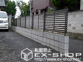 のフェンス・柵 プリレオR3型フェンス フリーポールタイプ 施工例