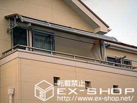 のバルコニー・ベランダ屋根 ライザーテラスII R型 単体 屋根タイプ 積雪〜20cm対応 上止め 施工例