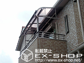 のバルコニー・ベランダ屋根 ライザーテラスII R型 単体 屋根タイプ 積雪〜20cm対応 施工例