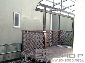 のテラス屋根 ライザーテラスII　R型　テラスタイプ　積雪〜20cm対応【下止め】 施工例