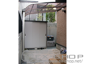 のテラス屋根 ライザーテラスII R型 単体 テラスタイプ 積雪〜20cm対応 施工例