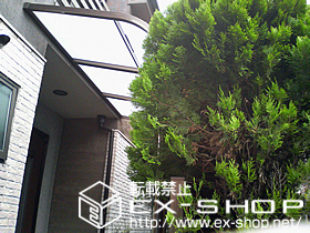 のテラス屋根 ライザーテラスII R型 単体 テラスタイプ 積雪〜20cm対応 施工例