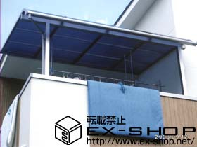 のバルコニー・ベランダ屋根 ライザーテラス? R型 屋根タイプ 単体 積雪〜20cm対応 施工例