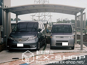 のカーポート カーブポートシグマIII ワイドタイプ 積雪〜20cm対応 施工例