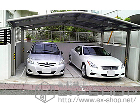 のカーポート カーブポートシグマIII M合掌 積雪〜20cm対応 施工例