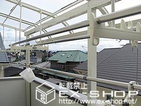 のバルコニー・ベランダ屋根 ライザーテラスII R型 連棟 屋根タイプ 積雪〜20cm対応 施工例