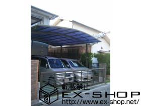 のカーポート カーブポートシグマ? ワイドタイプ 積雪〜20cm対応 施工例