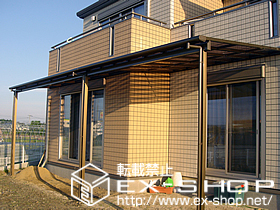 のテラス屋根 ライザーテラスII F型 連棟 テラスタイプ 積雪〜20cm対応 施工例