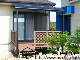 のテラス屋根 ヴェクターR型 テラス屋根タイプ 積雪〜20cm対応 施工例