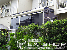 のテラス屋根 ライザーテラス? R型 テラスタイプ 単体 積雪〜20cm対応 施工例