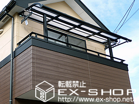 のバルコニー・ベランダ屋根 ライザーテラス? Ｒ型 屋根タイプ 単体 積雪〜20cm対応 施工例