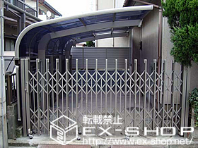 のカーゲート アルシャインPG型R Aタイプ ノンレール 片開き 施工例