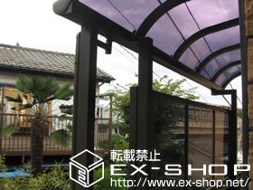 のテラス屋根 アルファテラス RB型 単体 テラスタイプ 積雪〜20cm対応　上止め 施工例