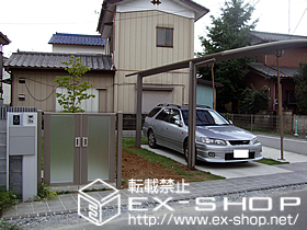 の門扉 ライフモダン門扉MM-PA 両開き　<柱使用> 施工例