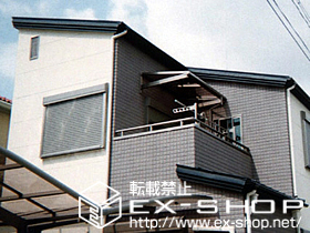 のバルコニー・ベランダ屋根 ライザーテラスII Ｆ型 ルーフタイプ 単体 積雪〜20cm対応 施工例