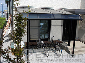 のテラス屋根 ライザーテラスII R型 単体 テラスタイプ 積雪〜20cm対応 施工例