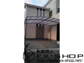 のカーポート カーブポートシグマ ワイド 積雪〜20cm対応 施工例