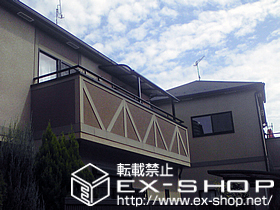 のバルコニー・ベランダ屋根 ライザーテラスII R型 単体 屋根タイプ 積雪〜20cm対応 施工例