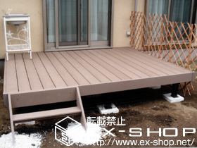 のウッドデッキ リウッドデッキ?　標準＋リウッドステップ3型Sタイプ（1段） 施工例