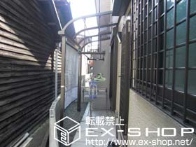 のテラス屋根 ライザーテラス? R型 テラスタイプ 単体 積雪〜20cm対応 施工例