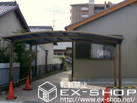 のカーポート カーブポートシグマIII ワイドタイプ 積雪〜20cm対応 施工例