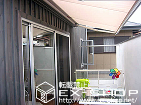 のオーニング・日よけ 彩鳥 C型 ボックスタイプ 手動式 施工例