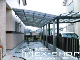 のカーポート カーブポートシグマIII 縦連棟タイプ 積雪〜20cm対応 施工例