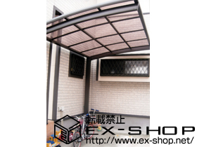 のサイクルポート・駐輪場 カーブポートシグマ?ミニ　積雪〜20cm対応 施工例